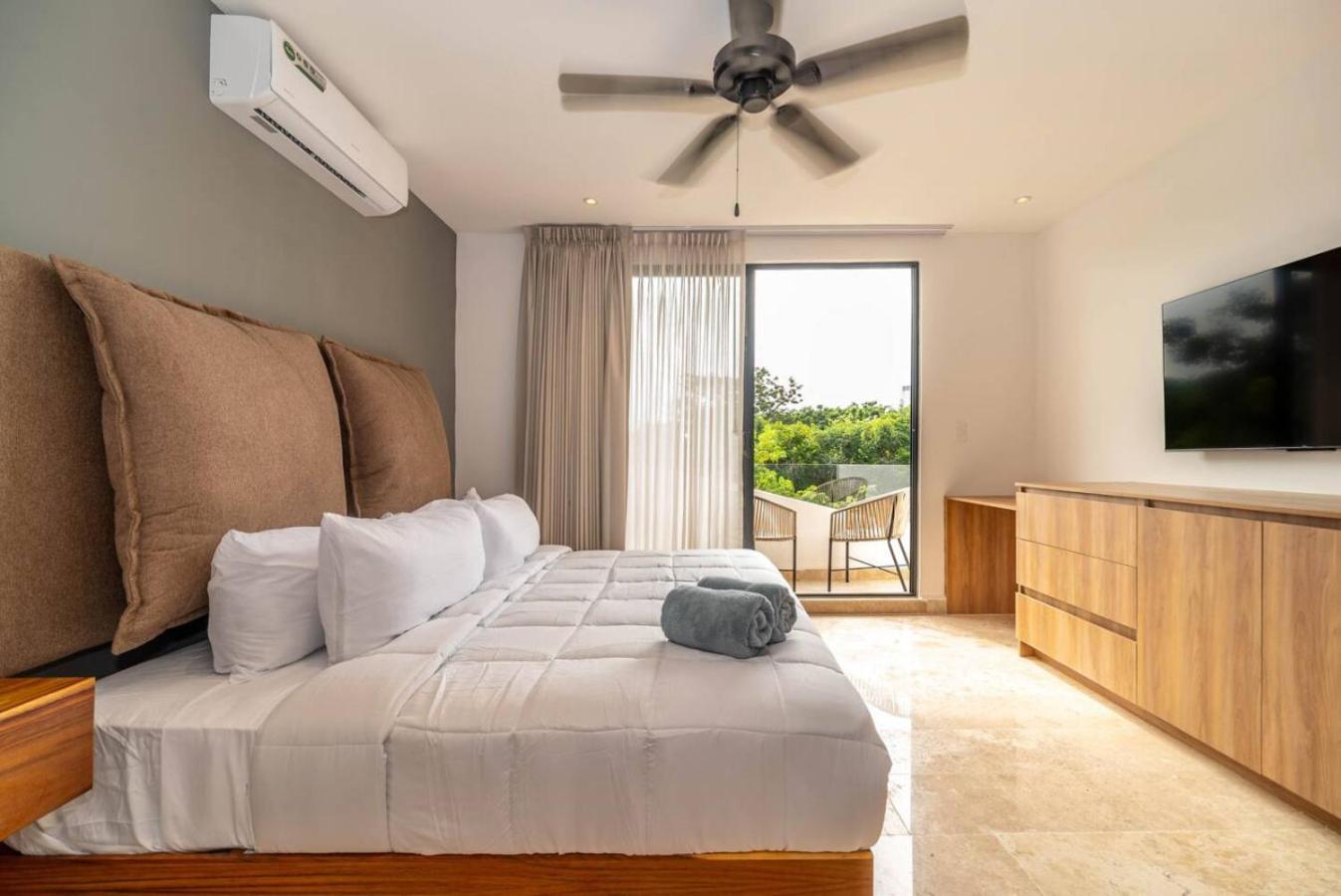 King With Balcony, Rooftop Pool In Trendy Aldea Zama * Tulum