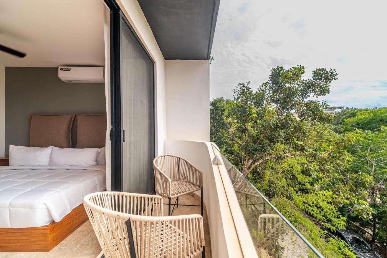 King With Balcony, Rooftop Pool In Trendy Aldea Zama Tulum